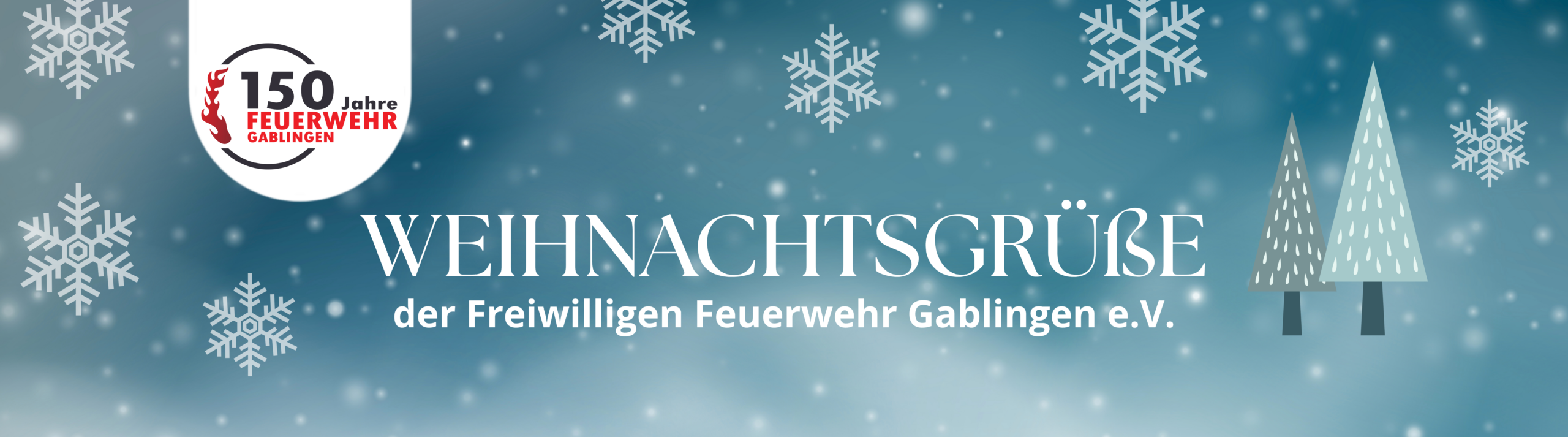 Weihnachtliche Grüße der Feuerwehr Gablingen